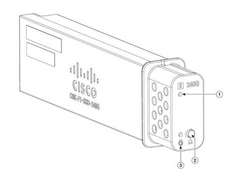 Cisco - SSD - 240 GB - hot-swap - USB 3.0 - dla P/N: C9300X-48TX-1A, C9300X-48TX-1E, C9300X-48TX-A, C9300X-48TX-E, C9300X-48TX-E