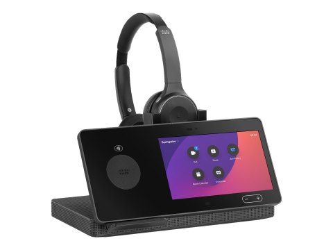 Cisco Webex Desk Hub - Urządzenie do wideokonferencji - czarny węgiel