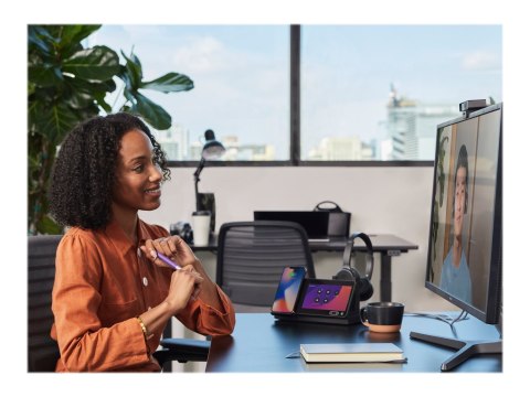 Cisco Webex Desk Hub - Urządzenie do wideokonferencji - czarny węgiel
