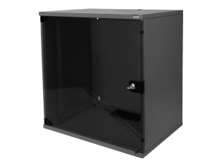 DIGITUS Professional - Szafa - SOHO, niemontowana - 540 x 400 (wxd) - do montażu na ścianie - RAL 9005, czarny - 12U - 19"