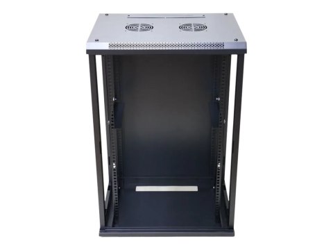 Extralink - Stojak szafa - 600x450 mm - do montażu na ścianie - czarny - 15U - 19"