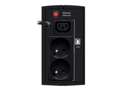 EVER DUO 550 PL AVR USB - UPS - AC 230 V - 330 wat - 550 VA - 1 faza - 5 Ah - USB - złącza wyjściowe: 3