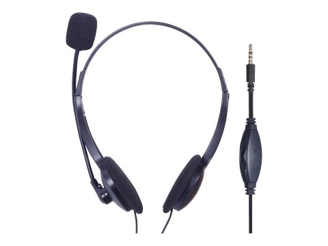 Gembird KBS-UO4-01 - Zestaw biurowy 4-w-1 - klawiatura, mysz, zestaw słuchawkowy i podkładka pod mysz - zestaw - USB - QWERTY - 