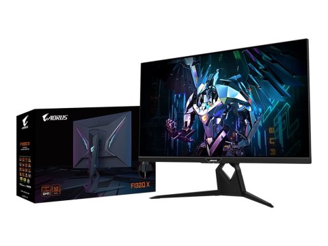 Gigabyte AORUS FI32Q X - Monitor LED - 32" - 2560 x 1440 QHD @ 270 Hz - SS IPS - 400 cd/m² - 1000:1 - DisplayHDR 600 - 1 ms - 2x