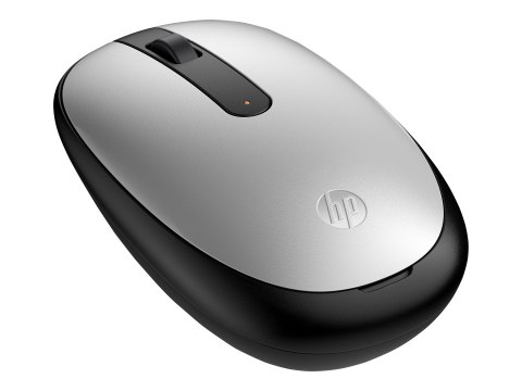 HP 240 - Mysz - prawo i leworęczna - optyczna - 3 przyciski - bezprzewodowa - Bluetooth 5.1 - odbiornik bezprzewodowy USB - sreb