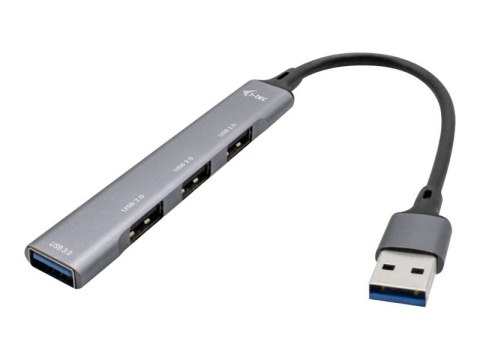 I-Tec USB 3.0 Metal HUB - Koncentrator - 1 x SuperSpeed USB 3.0 + 3 x USB 2.0 - stacjonarny