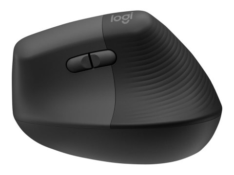 Logitech Lift Vertical Ergonomic Mouse - Mysz pionowa - ergonomiczna - optyczna - 6 przyciski - bezprzewodowa - Bluetooth, 2.4 G