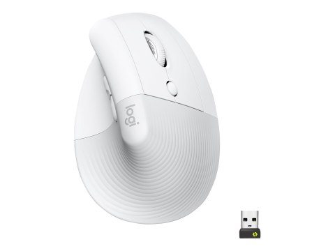 Logitech Lift Vertical Ergonomic Mouse - Mysz pionowa - ergonomiczna - optyczna - 6 przyciski - bezprzewodowa - Bluetooth, 2.4 G