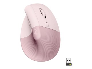 Logitech Lift Vertical Ergonomic Mouse - Mysz pionowa - ergonomiczna - optyczna - 6 przyciski - bezprzewodowa - Bluetooth, 2.4 G