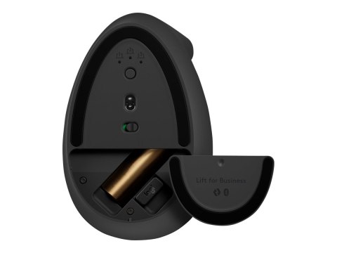 Logitech Lift for Business - Mysz pionowa - ergonomiczna - 6 przyciski - bezprzewodowa - Bluetooth, 2.4 GHz - odbiornik Logitech