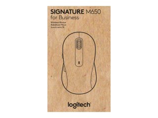 Logitech Signature M650 L for Business - Mysz - praworęczna - 5 przyciski - bezprzewodowa - 2.4 GHz, Bluetooth - odbiornik Logit