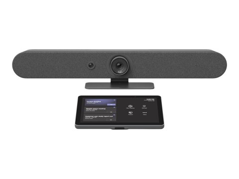 Logitech - Zestaw do wideokonferencji (Logitech Tap IP, Logitech Rally Bar Mini) - Certyfikat Zoom, RingCentral Certified - powe