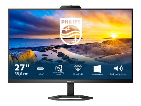 Philips 27E1N5600HE - 5000 Series - monitor LED - 27" - 2560 x 1440 QHD @ 75 Hz - IPS - 300 cd/m² - 1000:1 - 1 ms - HDMI, Displa