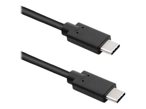Qoltec - Kabel USB - USB-C (M) do USB-C (M) - USB 3.1 - 1.5 A - 1.4 m - czarny