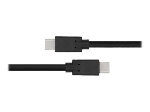 Qoltec - Kabel USB - USB-C (M) do USB-C (M) - USB 3.1 - 1.5 A - 1.4 m - czarny