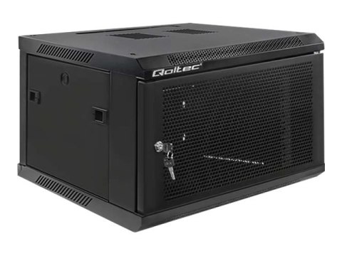 Qoltec - Stojak szafa - czarny - 6U - 19"