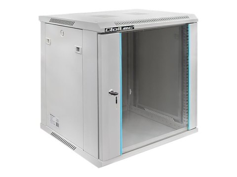 Qoltec - Stojak szafa - szary - 12U - 19"