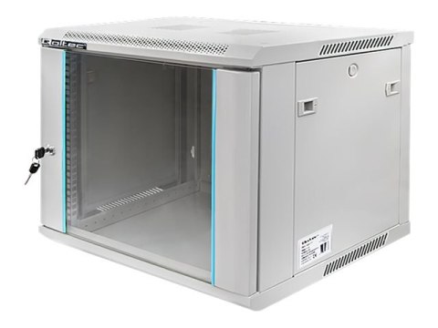 Qoltec - Stojak szafa - szary - 12U - 19"