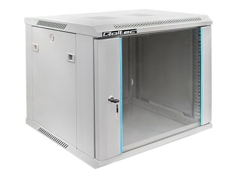 Qoltec - Stojak szafa - szary - 12U - 19"