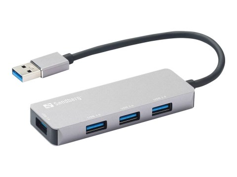 Sandberg - Koncentrator - 1 x SuperSpeed USB 3.0 + 3 x USB 2.0 - stacjonarny