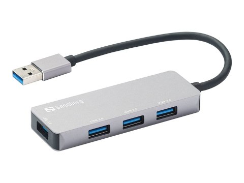 Sandberg - Koncentrator - 1 x SuperSpeed USB 3.0 + 3 x USB 2.0 - stacjonarny