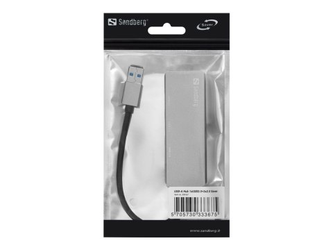 Sandberg - Koncentrator - 1 x SuperSpeed USB 3.0 + 3 x USB 2.0 - stacjonarny