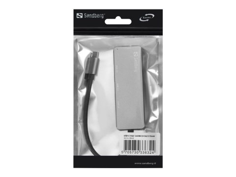 Sandberg - Koncentrator - 1 x SuperSpeed USB 3.0 + 3 x USB 2.0 - stacjonarny