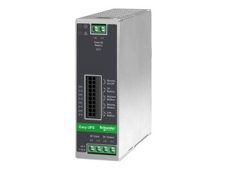 Schneider Electric Easy UPS - UPS (montaż na szynie DIN) - 10A - DC 24 V - 240 wat - bez baterii - złącza wyjściowe: 1 - szary m
