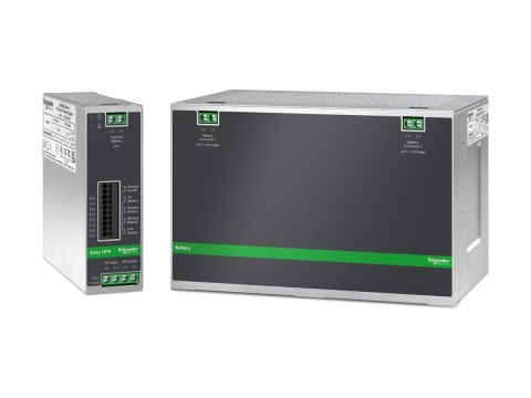 Schneider Electric Easy UPS - UPS (montaż na szynie DIN) - 10A - DC 24 V - 240 wat - bez baterii - złącza wyjściowe: 1 - szary m