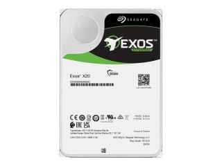 Seagate Exos X20 ST18000NM000D - Dysk twardy - 18 TB - wewnętrzny - SAS 12Gb/s - 7200 obr/min - bufor: 256 MB