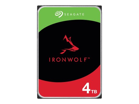 Seagate IronWolf ST4000VN006 - Dysk twardy - 4 TB - wewnętrzny - SATA 6Gb/s - 5400 obr/min - bufor: 256 MB - z 3 lata Seagate Re