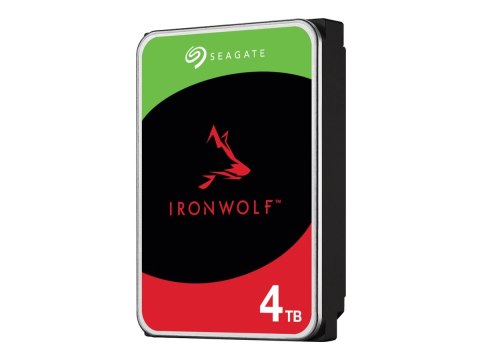 Seagate IronWolf ST4000VN006 - Dysk twardy - 4 TB - wewnętrzny - SATA 6Gb/s - 5400 obr/min - bufor: 256 MB - z 3 lata Seagate Re