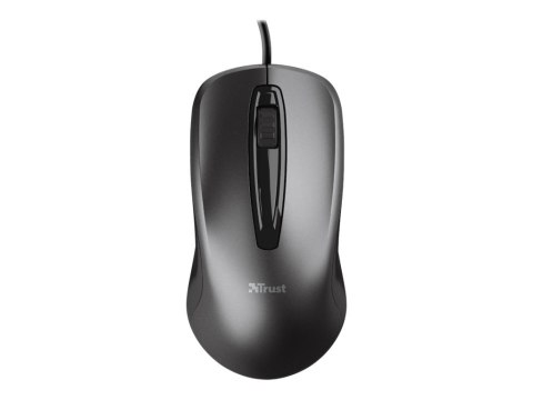 Trust Carve - Mysz - prawo i leworęczna - optyczna - 3 przyciski - przewodowa - USB 2.0