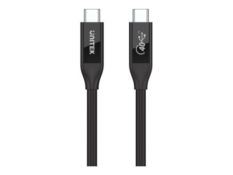 Unitek - Kabel USB - USB-C (M) do USB-C (M) - USB / USB 2.0 / USB 3.0 / USB 3.1 / USB 3.2 / USB 3.2 Gen2 / Thunderbolt 3 / Thund