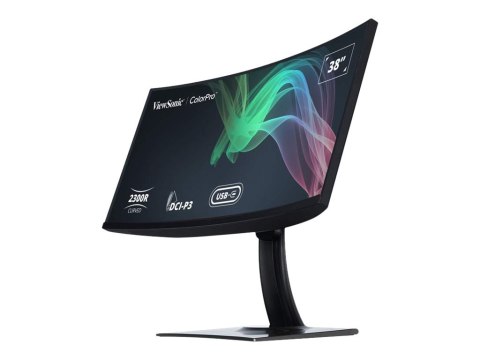 ViewSonic ColorPro VP3881a - Monitor LED z przełącznik KVM - zaokrąglony - 1 porty - 38" (37.5" widoczny) - 3840 x 1600 WQHD+ @ 