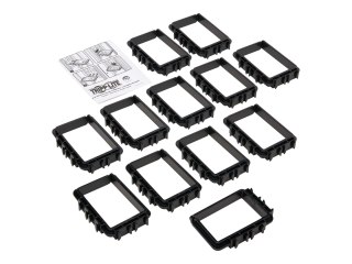 Eaton Tripp Lite Series Cable Management D-Rings Rack Enclosures Button Mount 3x4in 12Pk - Zestaw pierścieni D do instalacji kab