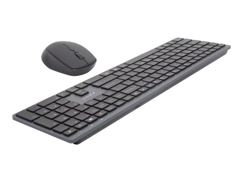 Gembird Backlight Pro Business Slim wireless desktop set - Zestaw klawiatura i mysz - podświetlenie - bezprzewodowa - 2.4 GHz - 