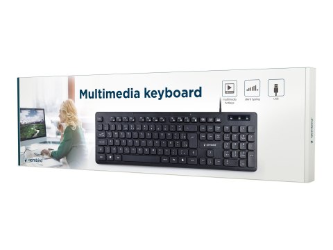 Gembird KB-MCH-04-RU - Klawiatura - USB - Rosja - czarny