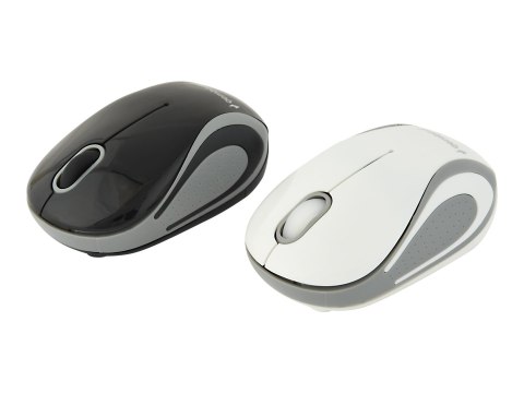 Gembird MUSW-3B-01-MX - Mysz - optyczna - 3 przyciski - bezprzewodowa - 2.4 GHz - odbiornik bezprzewodowy USB - czarny, biały - 