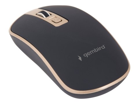 Gembird MUSW-4B-06-BG - Mysz - ergonomiczna - optyczna - 4 przyciski - bezprzewodowa - 2.4 GHz - odbiornik bezprzewodowy USB - c