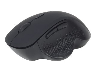 Gembird MUSW-6B-02 - Mysz - ergonomiczna - optyczna - 6 przyciski - bezprzewodowa - 2.4 GHz - odbiornik bezprzewodowy USB - czar