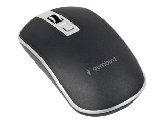 Gembird - Mysz - optyczna - 4 przyciski - przewodowa - USB - czarny, srebrny - blister