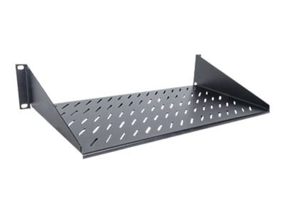 Intellinet 19" Cantilever Shelf, 2U, 2-Point Front Mount, 250mm Depth, Max 25kg, Black, Three Year Warranty - Półka do stojaka -