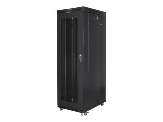 Lanberg - Stojak szafa - z wyświetlacz, 4 wentylatory chłodzące - czarny, RAL 9004 - 37U - 19"