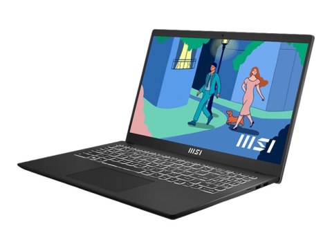 MSI Modern 15 B12M-019PL - Konstrukcja zawiasu 180 stopni - Intel Core i5 - 1235U / do 4.4 GHz - Win 11 Home - Grafika Intel Iri
