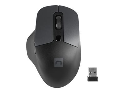 Natec Blackbird 2 - Mysz - ergonomiczna - praworęczna - optyczna - 6 przyciski - bezprzewodowa - 2.4 GHz - odbiornik bezprzewodo