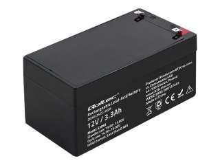 Qoltec - Bateria do UPSa - akumulator agm, 12 V, maks. 49,5 A - 1 x bateria - kwasowo-ołowiowy - 3.3 Ah