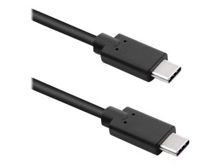 Qoltec - Kabel USB - USB-C (M) do USB-C (M) - USB 3.1 - 0.5 A - 3 m - czarny
