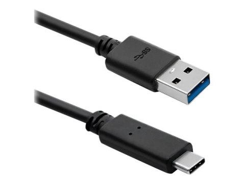 Qoltec - Kabel USB - USB-C (M) do USB Typ A (M) - USB 3.1 - 1.8 m - czarny