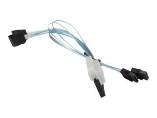 Supermicro CBL-SAST-0813 - Kabel SATA / SAS - 1x8 Slim SAS (SFF-8654) do SATA - 16/16/26/26 cm